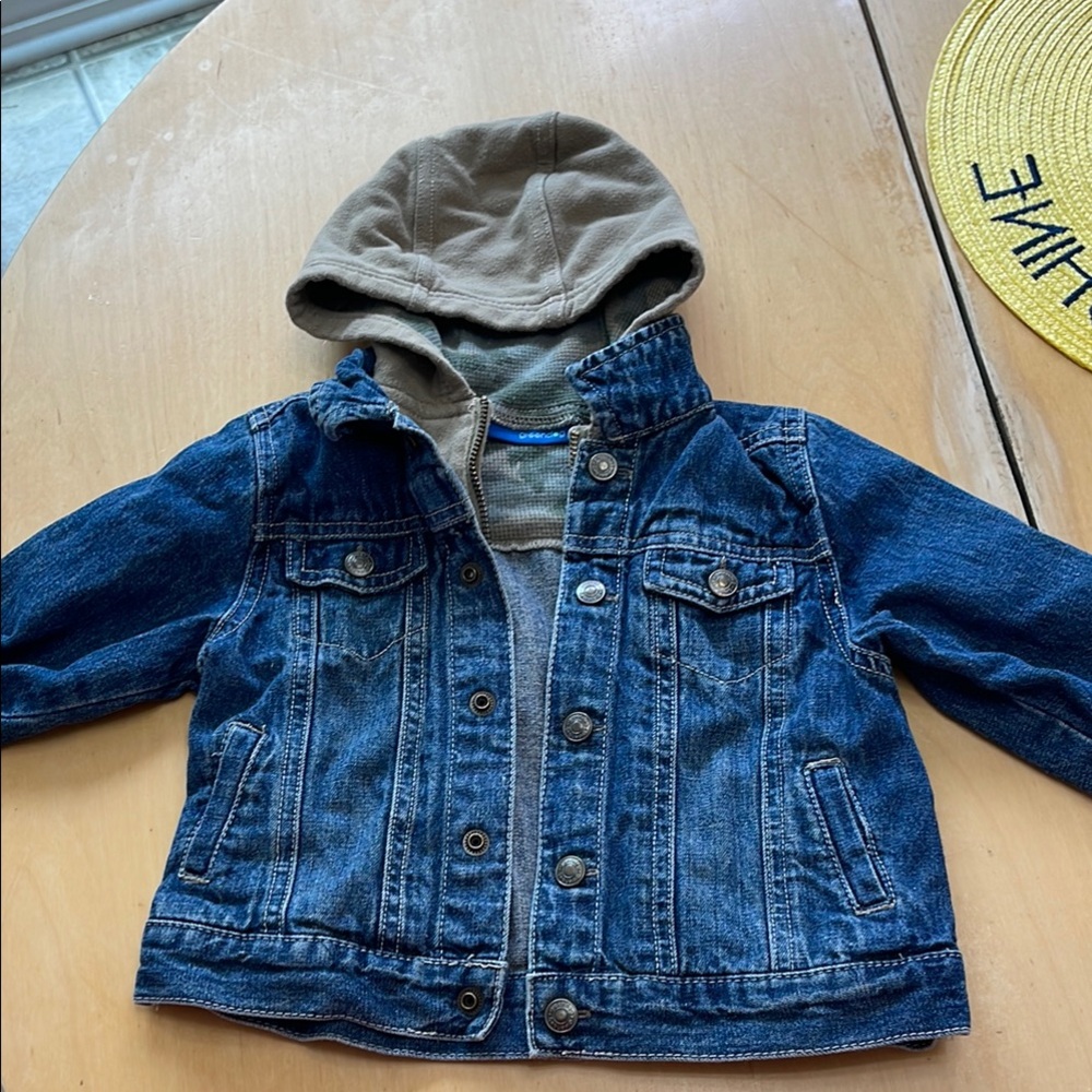 Greendog Blue Denim Jacket with Tan Hood